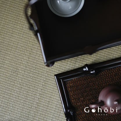 Gohobi Bamboo Portable Tea Box – Tea Set Storage Basket