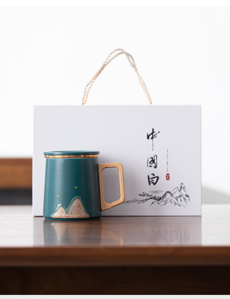 Gohobi Mountain Ceramic Tea Office Mug