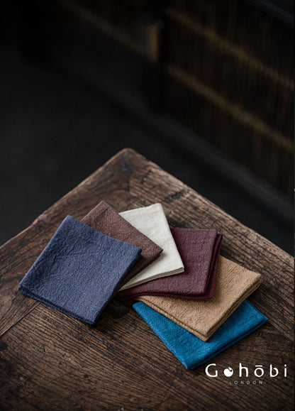 Gohobi Zen Ramie Tea Towel – Absorbent Tea Cloth for Gongfu Tea Table and Teapot