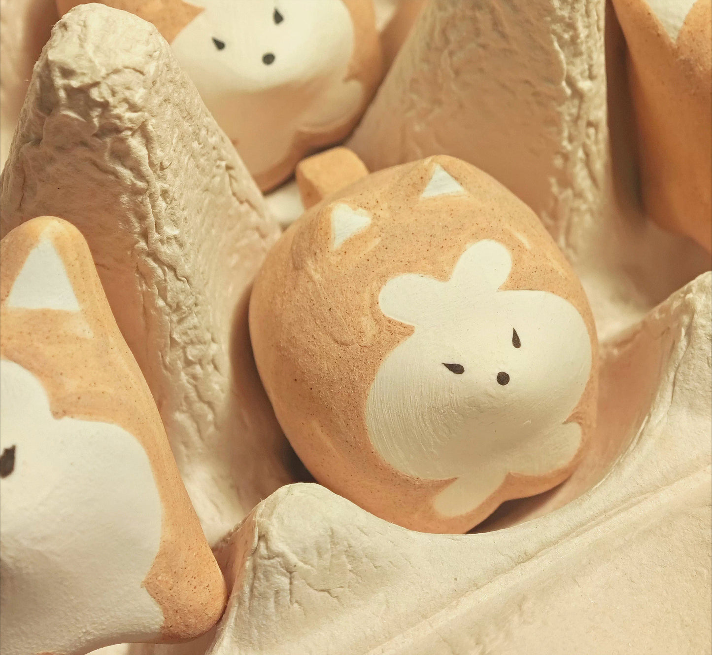 Gohobi x Little Diary Handmade Ceramic Akita Shiba Inu Dog