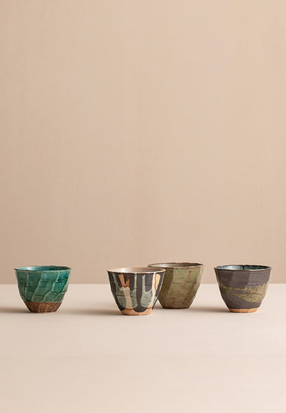 Gohobi Japanese Minoyaki Retro Coarse Pottery Teacup – Wabi Sabi Handmade Ceramic Master Cup | Made in Japan
