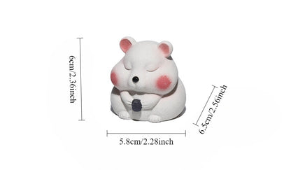 Gohobi Yixing Purple Clay Mouse Tea Pet – Handmade Lucky Ornament