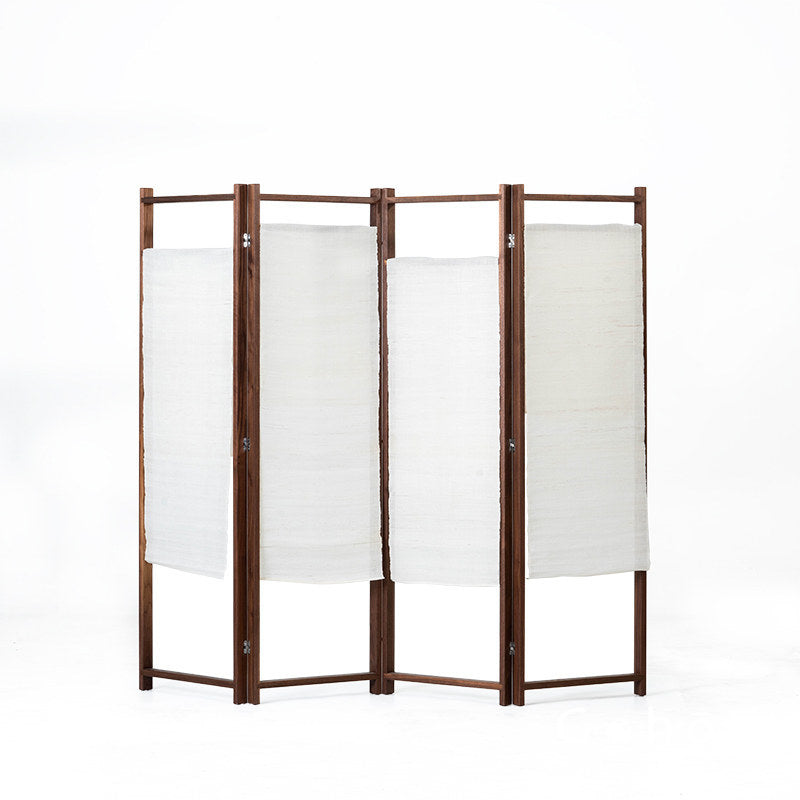 Gohobi Solid Wood Screen Coat Rack – Red Oak or Black Walnut Folding Hanger with Three or Four Panel Options | FSC Certified Furniture