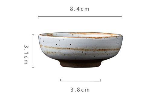 Gohobi Petite assiette à sauce de style japonais faite à la main