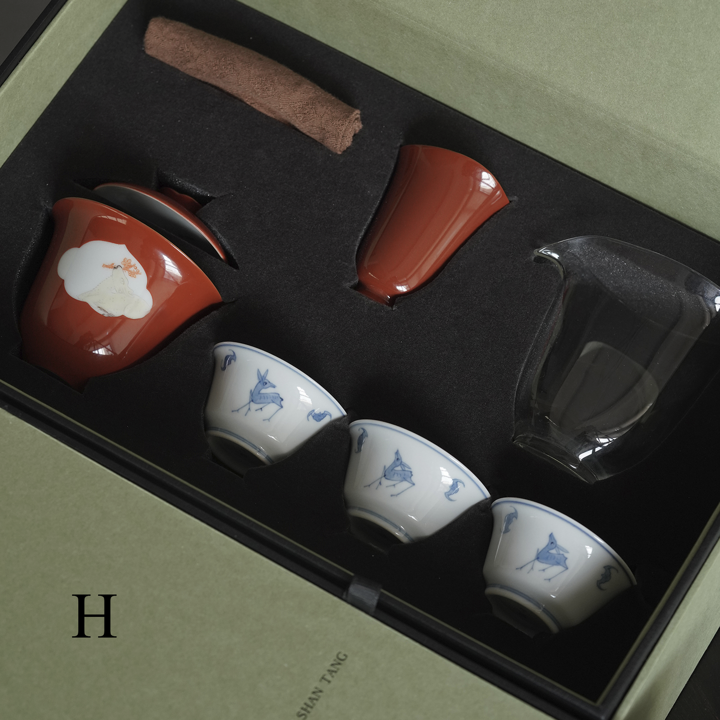 [賦山敘 x Gohobi] Jingdezhen Hand-Painted Kung Fu Tea Set Gift Box Set Limited