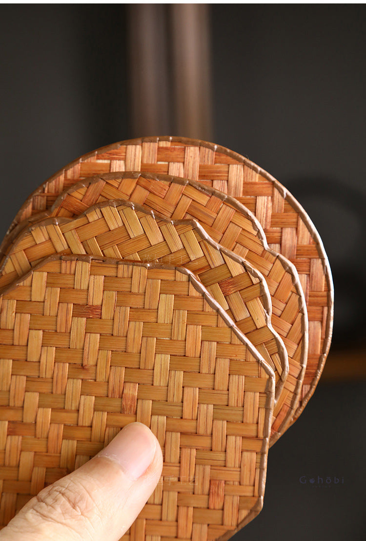 Gohobi Bamboo & Wisteria Woven Coasters