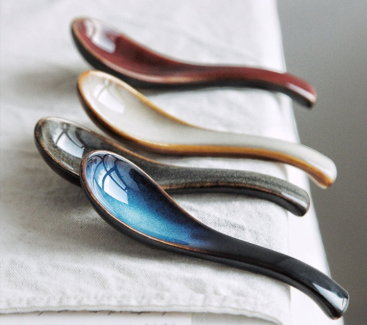 Gohobi Japanese-Style Kiln-Change Ceramic Spoon