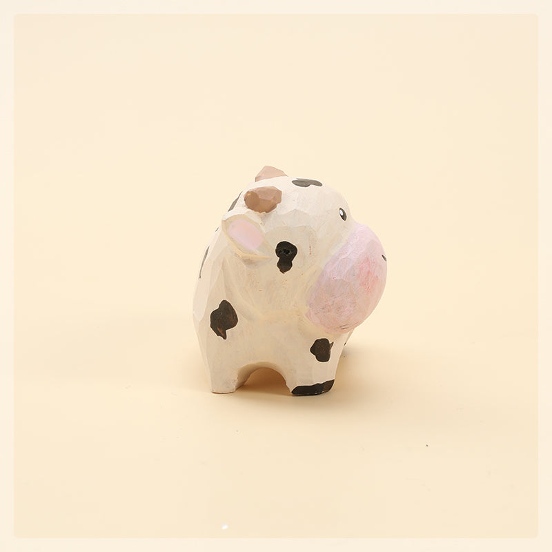 Gohobi Handcrafted Wooden Cow Ornamen