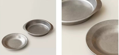 Gohobi American Retro Stainless Steel Camping Plate