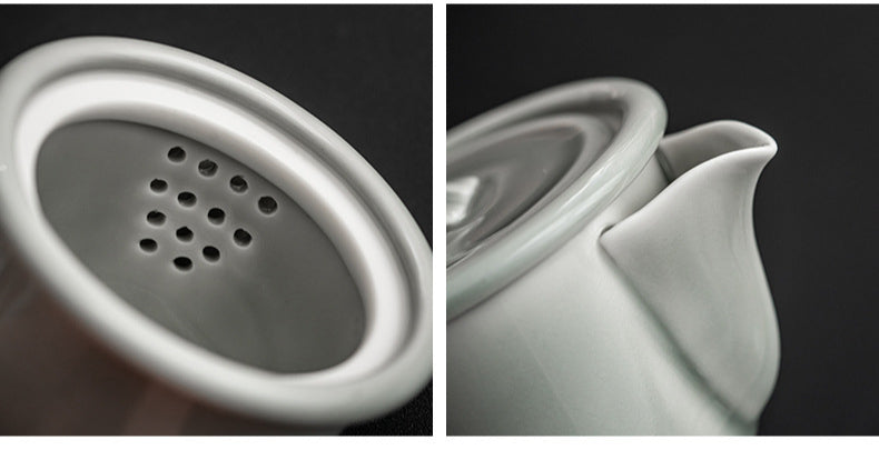 Gohobi Japanese Style Ice Grey Gaiwan Tea Set 003