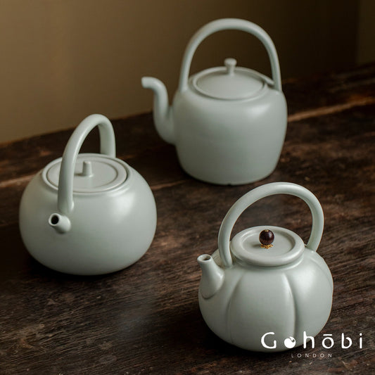 Gohobi Lifting Beam Ceramic Teapot – Large Capacity Household Boiling Kettle (3 Styles)