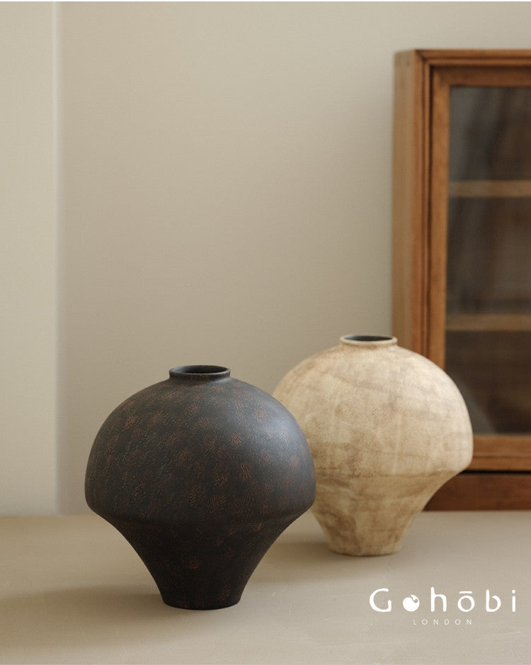 Gohobi Japanese-style Wabi Sabi Handmade Zen Large Vase 015