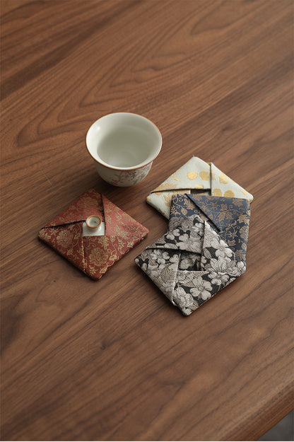 Gohobi Gaiwan Lid Brocade Fabric Cover