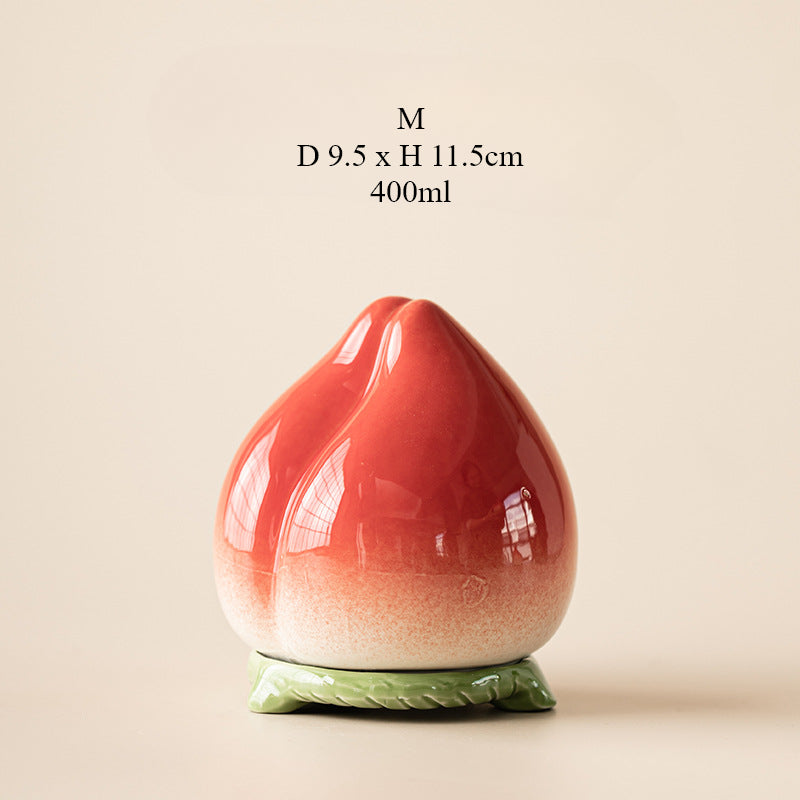 Gohobi Peach Shaped Food Container Storage