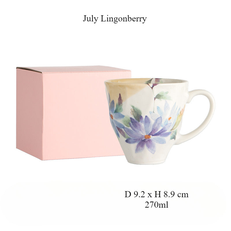 [Made In Japan] Gohobi Japanese Flowers Mug Coffee Cup