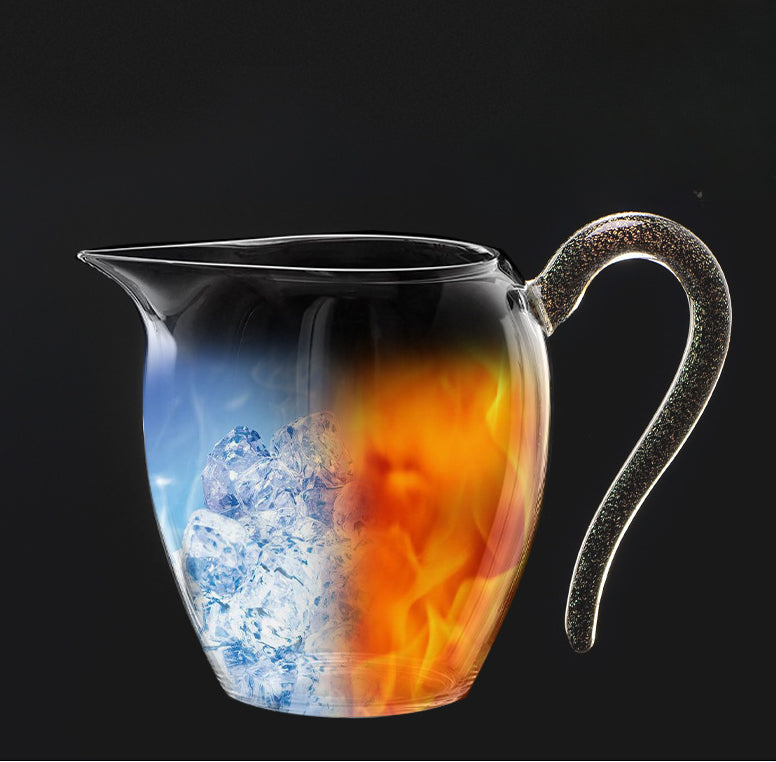 Gohobi Handmade Starling Handle Glass Pitcher