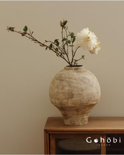 Gohobi Japanese-style Wabi Sabi Handmade Zen Large Vase 018