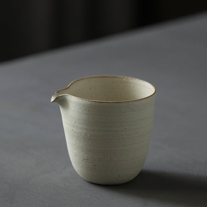 Gohobi Handmade Ceramic Kohiki Pulverised White Pitchers