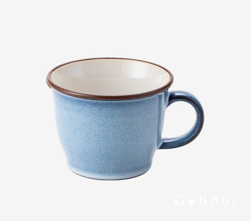 Gohobi Japanese Minoya Retro Ceramic Mug Coffee Cup [Made in Japan]