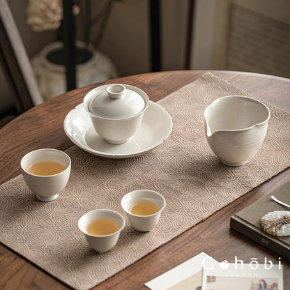 Gohobi Plant Ash Glaze Gaiwan – Song Style Handmade Ceramic Covered Tea Bowl