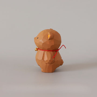 Gohobi Handcrafted Wooden Bear Ornament