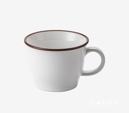 Gohobi Japanese Minoya Retro Ceramic Mug Coffee Cup [Made in Japan]