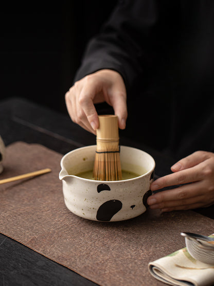 Gohobi Ceramic Matcha Set 045 Panda and Cat