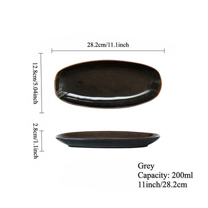 Gohobi Kiln-Change Oval Plate