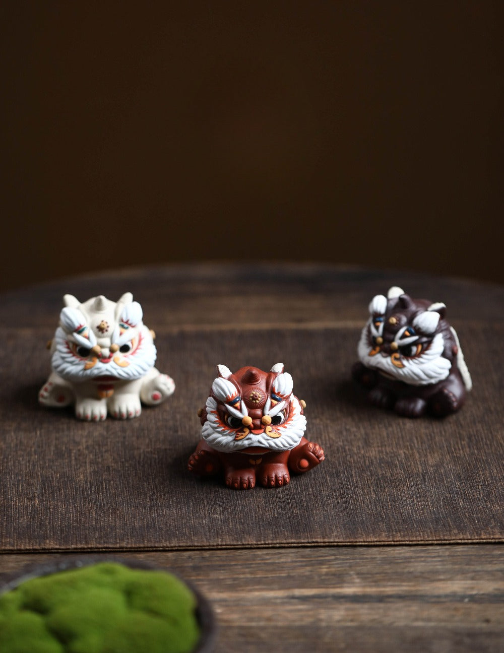 Gohobi Yixing Purple Clay Lion Dance Tea Pet – Handmade Guardian Ornament