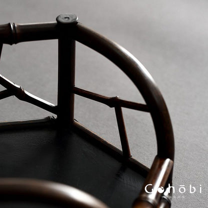 Gohobi Bamboo Lifting Beam Cooling Stove Rack – Kung Fu Tea Stove Stand for Tea Ceremony Accessories