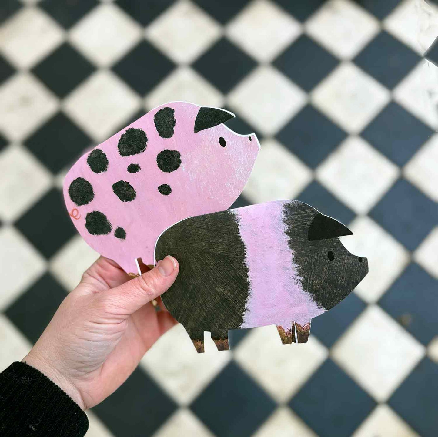 Mortlake Papers Spotty Pig Birthday Card | Foodie Gift | Farm Animal Card | Greeting Card [Made in the UK]