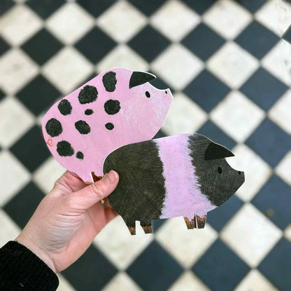 Mortlake Papers Spotty Pig Birthday Card | Foodie Gift | Farm Animal Card | Greeting Card [Made in the UK]