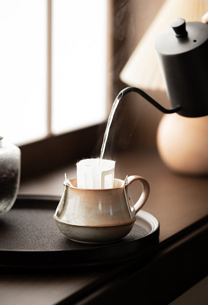 Gohobi Japanese Handmade Shino Mug Coffee Cup