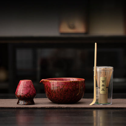 Gohobi Ceramic Matcha Set 038 Flow Glaze