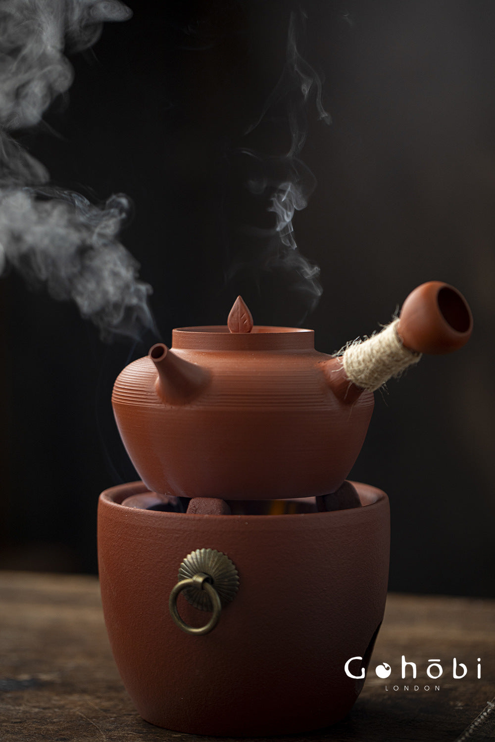 Gohobi Chaoshan Sand Pot Tea Set – Household Carbon Stove & Japanese Side Handle Teapot