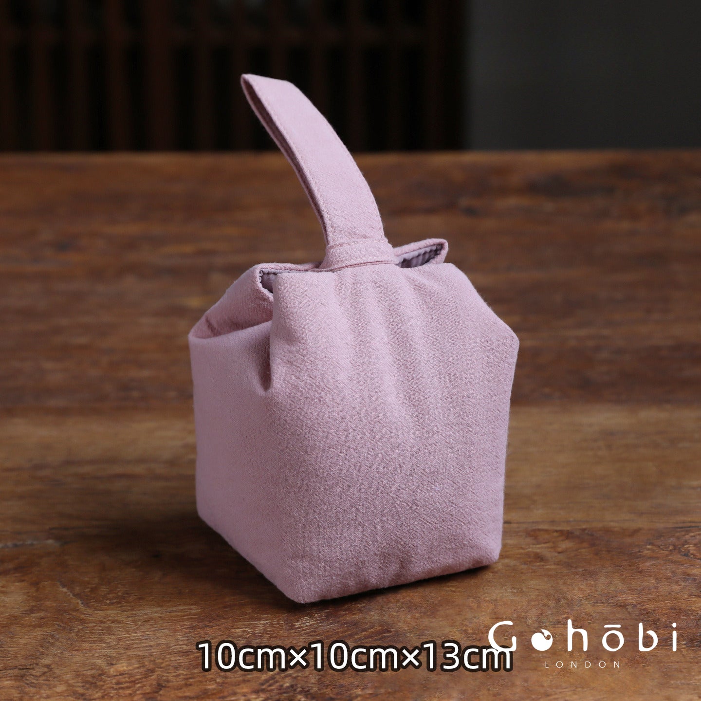 Gohobi Classic Travel Teaware Bag – Plain Cotton Tea Set Storage & Outdoor Carry Case