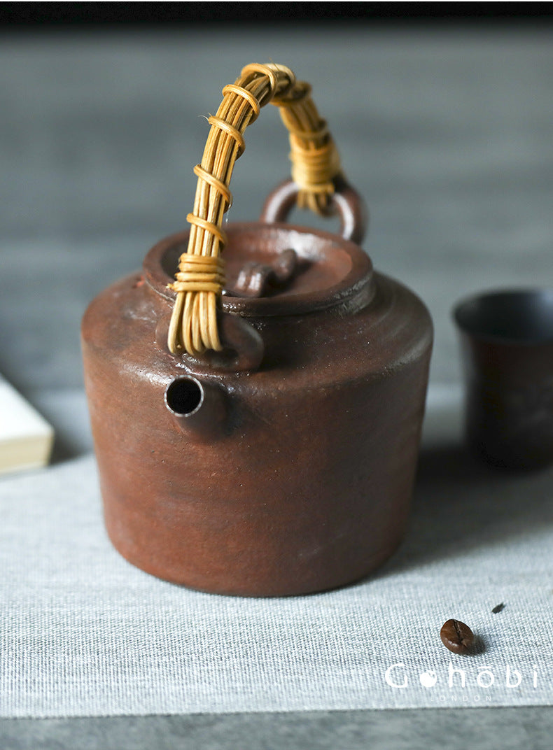 Gohobi “Sunny Day” Hand-Pulled Purple Sand Teapot – Literati Ball-Hole Pot (350–400ml)