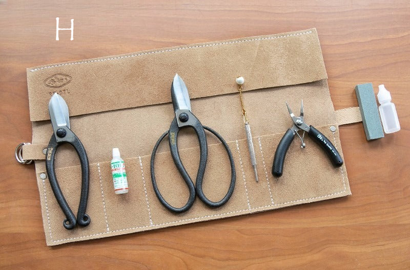 Gohobi Japanese Ikebana Florist Tool Kit – Flower Scissors, Water Injector & Tool Bag Set