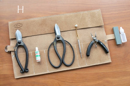 Gohobi Japanese Ikebana Florist Tool Kit – Flower Scissors, Water Injector & Tool Bag Set