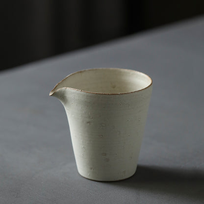 Gohobi Handmade Ceramic Kohiki Pulverised White Pitchers