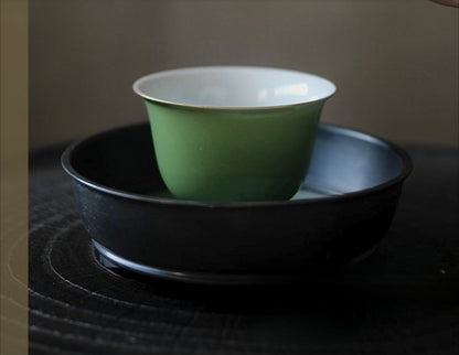 [賦山敘 x Gohobi] “Ink Bamboo & Crane” Kuikou Master Cup – Hand-Painted Jingdezhen Ceramic Tasting Cup
