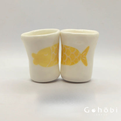 Gohobi x Little Diary Hand-Painted Fish Ceramic Coffee Cup