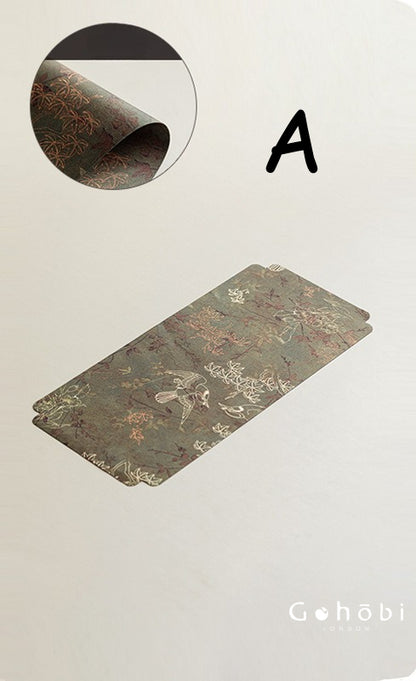 Gohobi Xiangyun Silk Tea Table Runner – Double-Sided Tea Mat Dry Brew Cloth