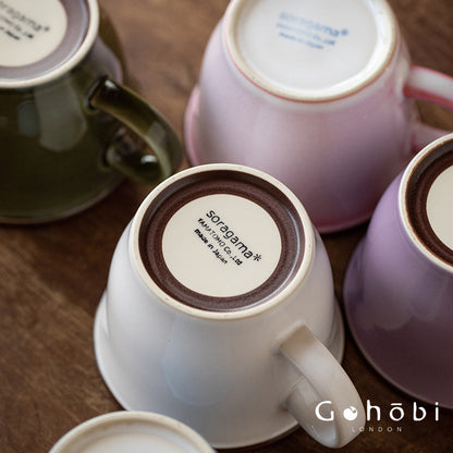 Gohobi Japanese Minoya Retro Ceramic Mug Coffee Cup [Made in Japan]