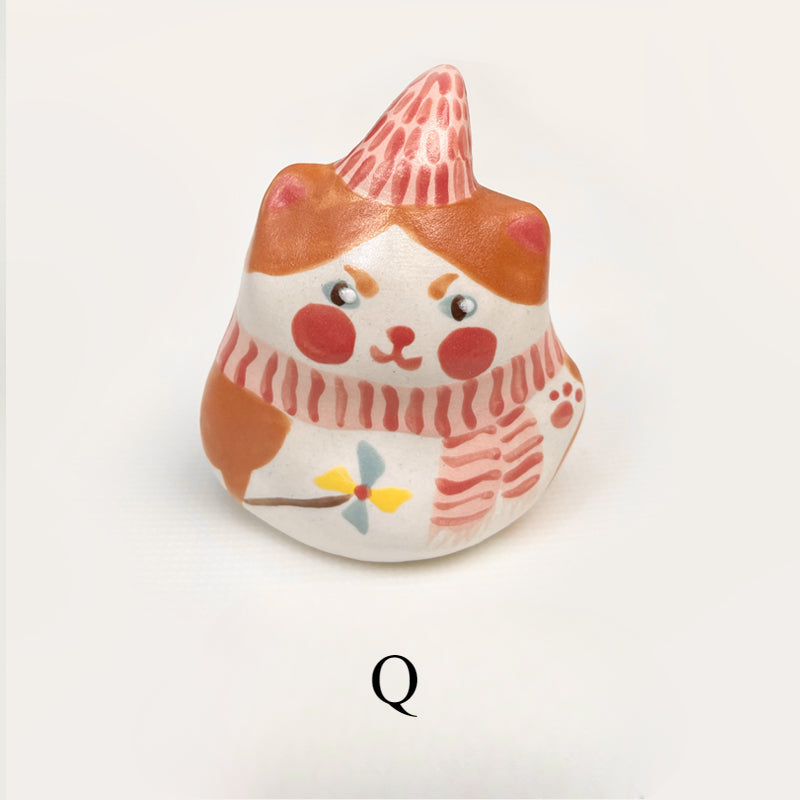 Gohobi x Little Diary Handmade Ceramic Lucky Cat