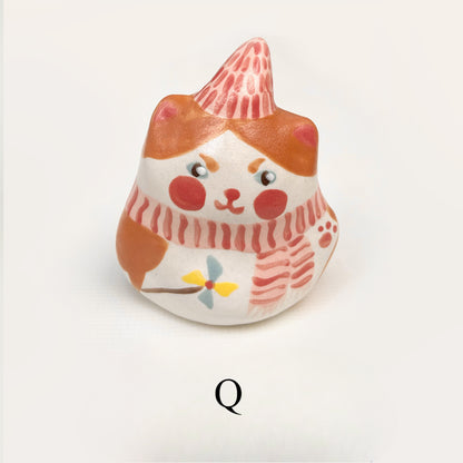 Gohobi x Little Diary Handmade Ceramic Lucky Cat