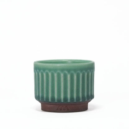Asemi Co. Tea & Coffee Cups - Tanba - yaki Cup Turquoise [Made in Japan]