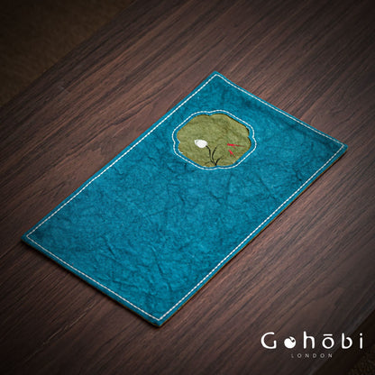 Gohobi Hand-Painted Tea Table Runner – Zen Style Tea Table Cloth