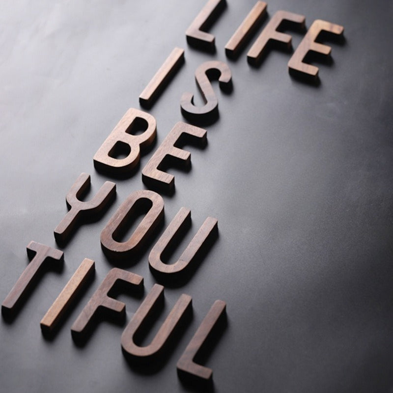 Gohobi Solid Wood Letter Wall Decor