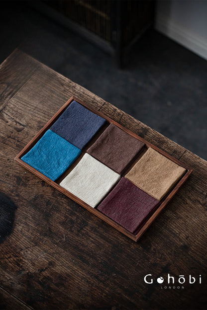 Gohobi Zen Ramie Tea Towel – Absorbent Tea Cloth for Gongfu Tea Table and Teapot